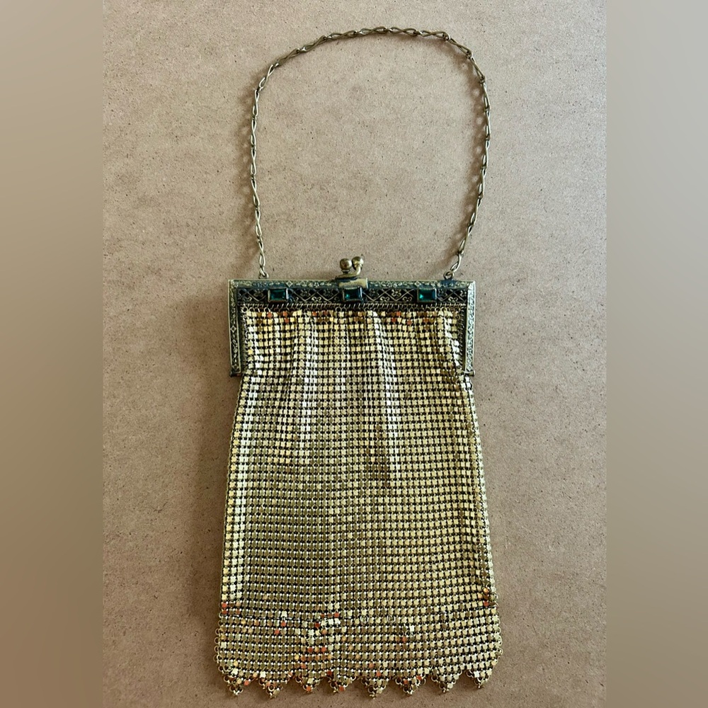 Vintage 1920s Whiting & Davis Metal Mesh Purse - Picture 3 of 14